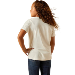 Ariat Girls Bull Horns Short Sleeve Tee