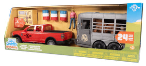 Big Country Toys Truck and Horse Trailer Playset