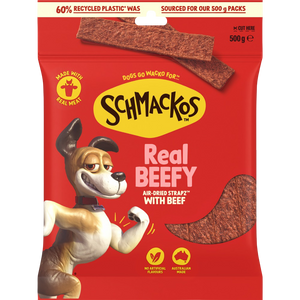 Schmackos Strapz Beef dog treats – pack front