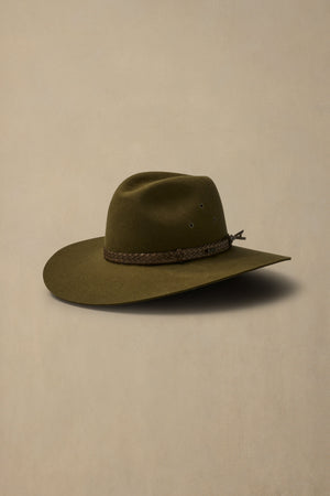 Akubra Riverina Khaki Fur Felt Hat