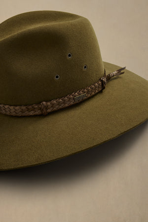 Akubra Riverina Khaki Fur Felt Hat