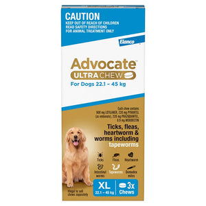Advocate Ultra Chew Xlarge 22-45Kg Blue