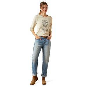 Ariat WMS Ritzy Logo LS Tee