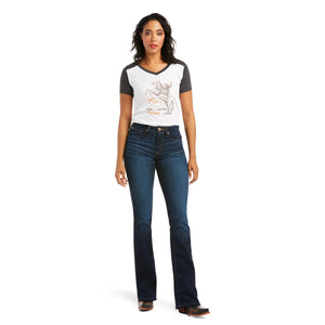 Ariat Womens R.E.A.L. High Rise Ballary Boot Cut Jeans
