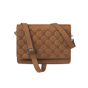 Ariat Selma Small Leather Messenger Bag Brown