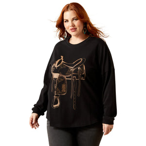 Ariat WMS Canvas Oversized Long Sleeve Tee