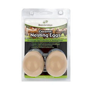 Bainbridge Ceramic Poultry Nesting Eggs