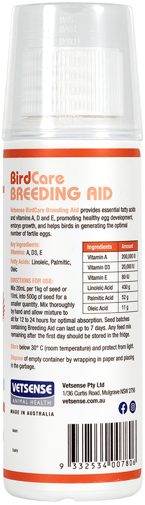 Vetsense Birdcare Breeding Aid Liquid