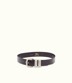 R.M.Williams Drover Belt - Brushed Silver Buckle