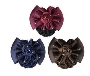Brookies Show Bow Hair Net with Rhinestones