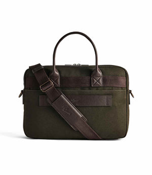 R.M.Williams Barrenjoey Slim Briefcase Dark Khaki