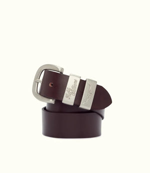 R.M.Williams Drover Belt - Brushed Silver Buckle
