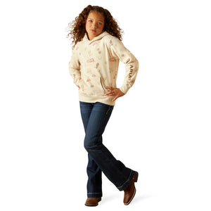 Ariat Girls Western Stamps Hoodie
