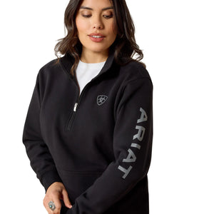 Ariat Womens Foundation Logo 1/2 Zip Sweatshirt