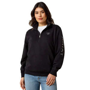 Ariat Womens Foundation Logo 1/2 Zip Sweatshirt