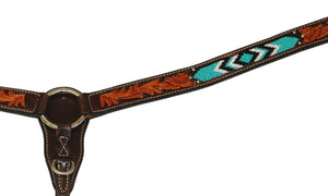 Fort Worth Beaded Leather Breastcollar