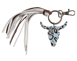 Fort Worth Long Horn Tassel Key Ring