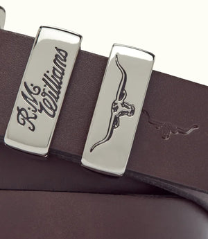 R.M.Williams 1 1/4 3 Piece Solid Hide Belt
