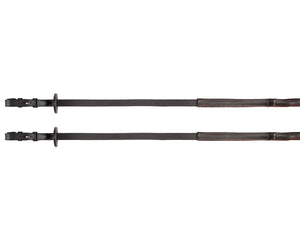 Jeremy and Lord Leather Grip Stop Reins 145cm