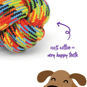Kazoo Braided Rope Knot Ball Dog Toy
