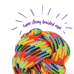 Kazoo Braided Rope Knot Ball Dog Toy