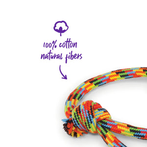 Kazoo Braided Rope Sling Ball Dog Toy