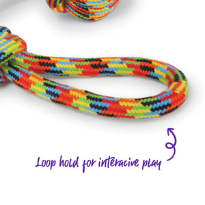 Kazoo Braided Rope Sling Knot Ball Dog Toy