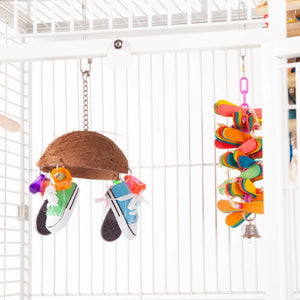 Kazoo Split Coconut Shell with Sneakers