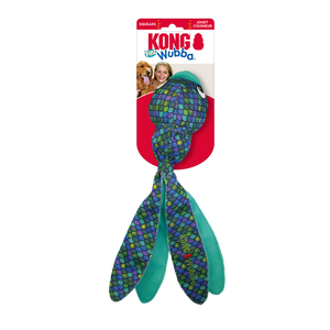 KONG Wubba Finz Blue Dog Toy