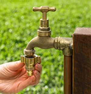 Neta Brass 12mm Screw On Tap Adaptor