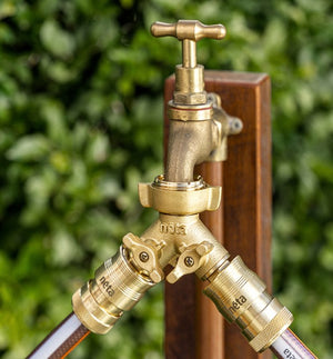 Neta Brass 12mm Universal Click On Twin Tap