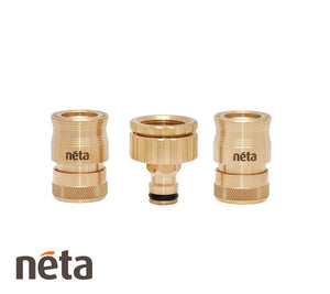 Neta Brass 12mm Universal Hose Fittings Set
