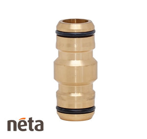 Neta Brass 18mm 2 End Hose Coupler