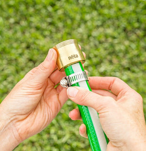 Neta Brass 18mm Hose Connector Barb and Clamp