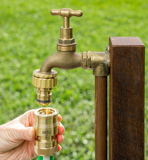 Neta Brass 18mm EZ Hose Connector