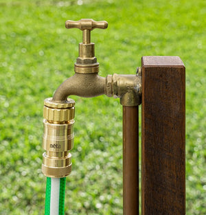 Neta Brass 18mm EZ Hose Connector