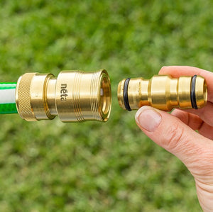 Neta Brass 18mm EZ Hose Connector