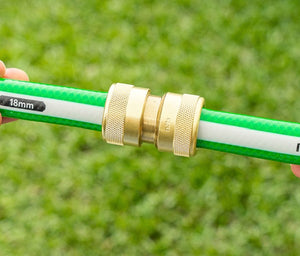 Neta Brass 18mm EZ Hose Joiner