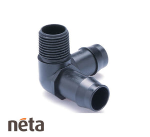 Neta Corner Elbow 19mm Barb x 1/2in Mbsp