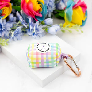 Waste Bag Holder Rainbow Gingham