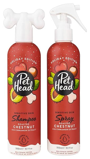 Pet Head Festive Roasted Chestnut Shampoo & Spray Pack