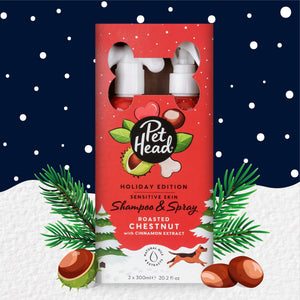 Pet Head Festive Roasted Chestnut Shampoo & Spray Pack