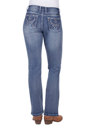 Pure Western Steer Boot Cut Jean