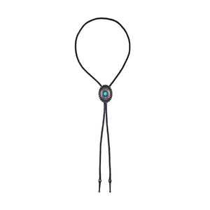 Pure Western Womens Turquoise Stone Bolo Tie