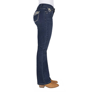 Pure Western Womens Jay Boot Cut Jean 32Leg