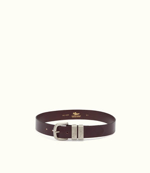 R.M.Williams Drover Belt - Brushed Nickel Buckle