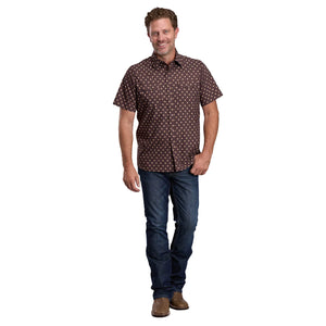 Roper Mens Active Collection Shirt SS Button Snaps