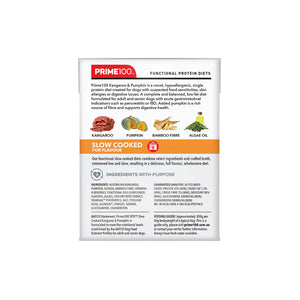 Prime100 SPD Slow Cooked Kangaroo and Pumpkin Wet Dog Food