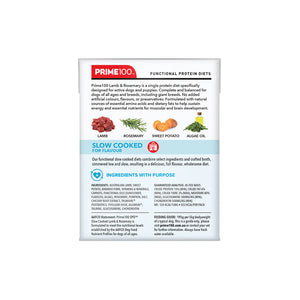 Prime100 SPD Slow Cooked Lamb and Rosemary Wet Dog Food