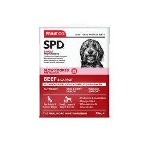Prime100 SPD Slow Cooked Beef and Carrot Wet Dog Food